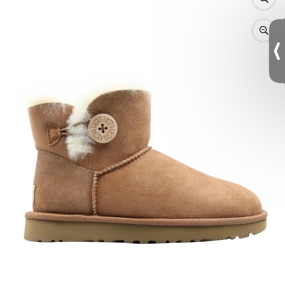 UGG Womens Bailey Button II Boot Chestnut - Picture 2 of 13